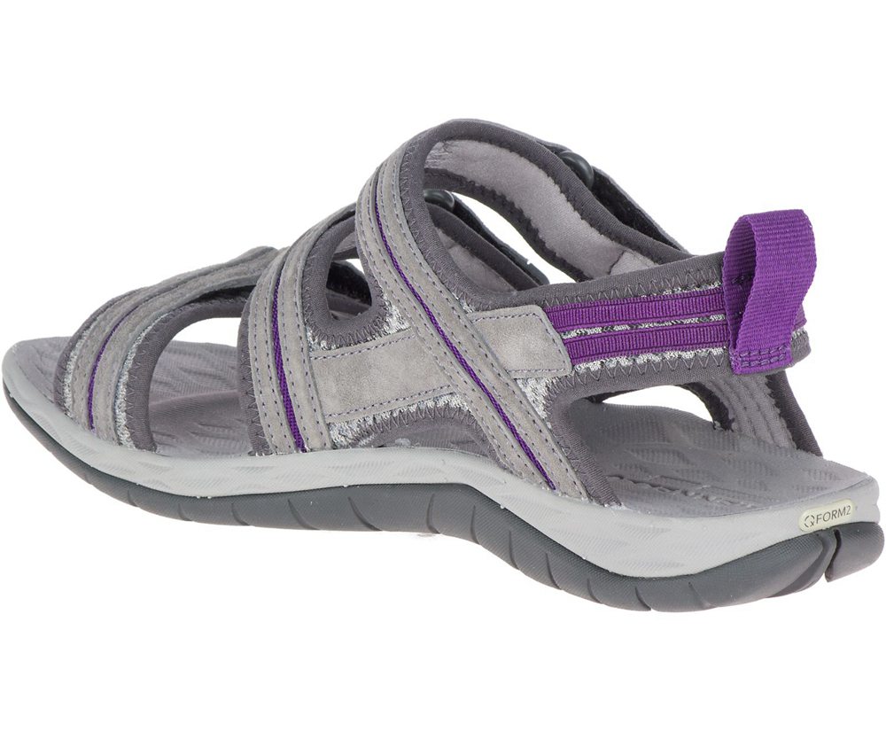 Sandały Merrell Damskie Szare - Siren 2 Strap - 651043-HNY